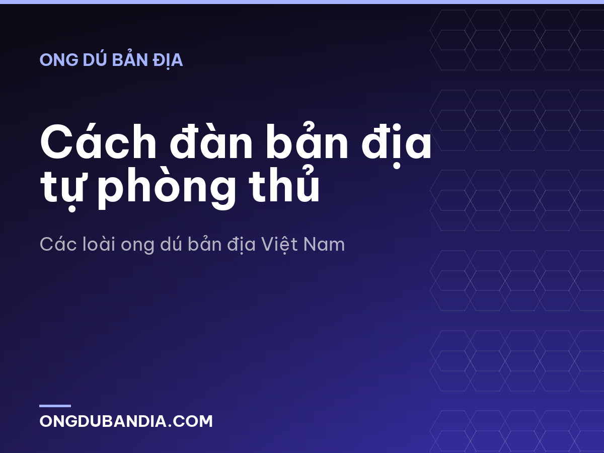 Cách đàn bản địa tự phòng thủ