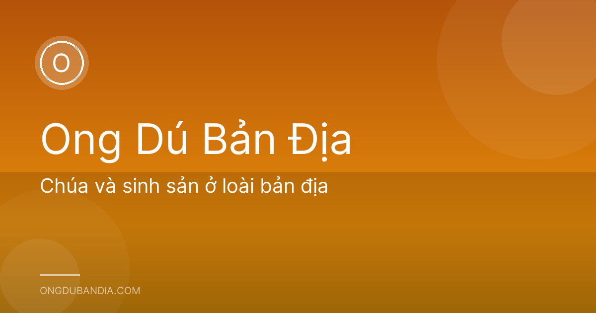 Chúa và sinh sản ở loài bản địa