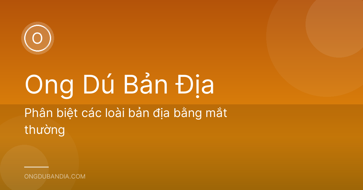 Phân biệt các loài bản địa bằng mắt thường