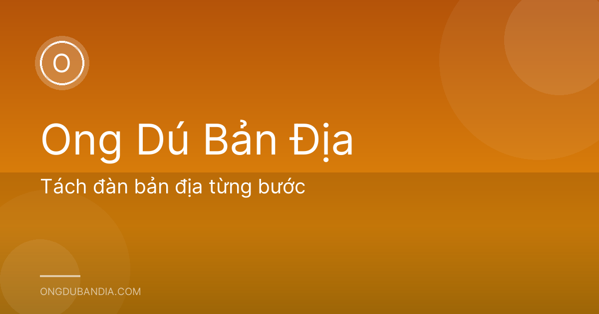 Tách đàn bản địa từng bước
